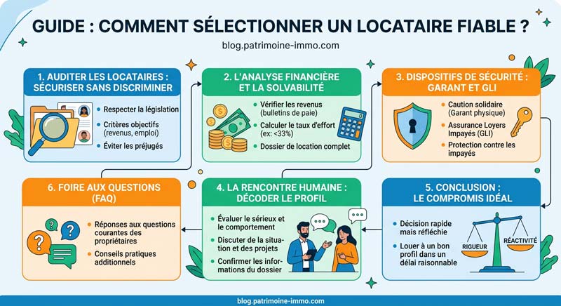 Guide : comment sélectionner un locataire fiable ? infographie-selection-locataire